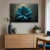 Quadro Decorativo - Flor Azul em Fundo Abstrato - loja online