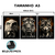 Kit 3 Quadros Decorativos - Foco Disciplina e Execução (Olho Verde) - comprar online