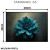 Quadro Decorativo - Flor Azul em Fundo Abstrato