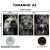 Kit 3 Quadros Decorativos - Foco Disciplina e Execução (Gold Marble) - loja online