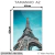 Quadro Decorativo - Torre Eiffel ao Entardecer - Damuvia - Quadros Decorativos com Moldura Filete