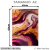 Quadro Decorativo - Arte Abstrata em Tons de Roxo e Dourado - Damuvia - Quadros Decorativos com Moldura Filete