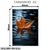 Quadro Decorativo - Folha de Outono Flutuando Sobre o Lago - loja online