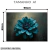 Quadro Decorativo - Flor Azul em Fundo Abstrato - Damuvia - Quadros Decorativos com Moldura Filete