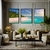 Kit 3 Quadros Decorativos - Praia - Damuvia - Quadros Decorativos com Moldura Filete