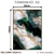 Quadro Decorativo - Ondas de Esmeralda e Ouro - comprar online