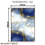Quadro Decorativo - Arte Abstrata em Tons de Azul e Dourado na internet