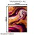 Quadro Decorativo - Arte Abstrata em Tons de Roxo e Dourado na internet