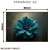 Quadro Decorativo - Flor Azul em Fundo Abstrato - comprar online
