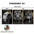 Imagem do Kit 3 Quadros Decorativos - Foco Disciplina e Execução (Gold Marble)