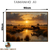 Imagem do Quadro Decorativo - Cavalos ao Crepúsculo Dourado
