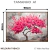 Quadro Decorativo Personalizado - Pintura Árvore da Vida com Folhas Rosas na internet