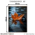 Imagem do Quadro Decorativo - Folha de Outono Flutuando Sobre o Lago