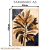 Quadro Decorativo - Elegância Natural das Folhagens Douradas