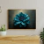 Imagem do Quadro Decorativo - Flor Azul em Fundo Abstrato