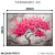 Quadro Decorativo Personalizado - Pintura Árvore da Vida com Folhas Rosas - loja online