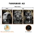 Kit 3 Quadros Decorativos - Foco Disciplina e Execução (Gold Marble) na internet