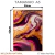 Quadro Decorativo - Arte Abstrata em Tons de Roxo e Dourado - comprar online