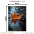 Quadro Decorativo - Folha de Outono Flutuando Sobre o Lago - Damuvia - Quadros Decorativos com Moldura Filete