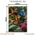 Quadro Decorativo - Borboletas em Harmonia com as Flores - Damuvia - Quadros Decorativos com Moldura Filete