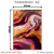 Quadro Decorativo - Arte Abstrata em Tons de Roxo e Dourado - Damuvia - Quadros Decorativos com Moldura Filete