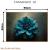 Quadro Decorativo - Flor Azul em Fundo Abstrato - Damuvia - Quadros Decorativos com Moldura Filete