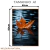 Quadro Decorativo - Folha de Outono Flutuando Sobre o Lago - loja online