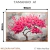 Quadro Decorativo Personalizado - Pintura Árvore da Vida com Folhas Rosas na internet