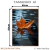 Imagem do Quadro Decorativo - Folha de Outono Flutuando Sobre o Lago