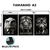 Kit 3 Quadros Decorativos - Foco Disciplina e Execução (Gold) - Damuvia - Quadros Decorativos com Moldura Filete