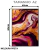 Quadro Decorativo - Arte Abstrata em Tons de Roxo e Dourado na internet