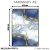 Quadro Decorativo - Arte Abstrata em Tons de Azul e Dourado - Damuvia - Quadros Decorativos com Moldura Filete