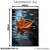 Quadro Decorativo - Folha de Outono Flutuando Sobre o Lago - Damuvia - Quadros Decorativos com Moldura Filete