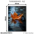 Quadro Decorativo - Folha de Outono Flutuando Sobre o Lago - Damuvia - Quadros Decorativos com Moldura Filete