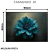 Quadro Decorativo - Flor Azul em Fundo Abstrato - Damuvia - Quadros Decorativos com Moldura Filete