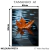 Imagem do Quadro Decorativo - Folha de Outono Flutuando Sobre o Lago