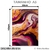 Quadro Decorativo - Arte Abstrata em Tons de Roxo e Dourado - comprar online