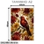 Quadro Decorativo - Pássaro Vermelho em Meio às Flores Outonais na internet