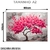 Imagem do Quadro Decorativo Personalizado - Pintura Árvore da Vida com Folhas Rosas