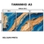 Kit 3 Quadros Decorativos - Ondas de Ouro e Azul - Damuvia - Quadros Decorativos com Moldura Filete
