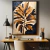 Quadro Decorativo - Elegância Natural das Folhagens Douradas
