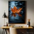 Quadro Decorativo - Folha de Outono Flutuando Sobre o Lago - loja online