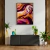 Quadro Decorativo - Arte Abstrata em Tons de Roxo e Dourado - Damuvia - Quadros Decorativos com Moldura Filete