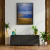 Quadro Decorativo - Harmonia da Praia e Montanhas Sob o Céu Tempestuoso