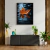 Imagem do Quadro Decorativo - Folha de Outono Flutuando Sobre o Lago