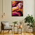 Quadro Decorativo - Arte Abstrata em Tons de Roxo e Dourado - loja online