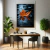 Quadro Decorativo - Folha de Outono Flutuando Sobre o Lago - Damuvia - Quadros Decorativos com Moldura Filete