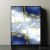 Quadro Decorativo - Arte Abstrata em Tons de Azul e Dourado na internet