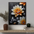 Quadro Decorativo - Chama Floral - Damuvia - Quadros Decorativos com Moldura Filete