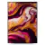 Quadro Decorativo - Arte Abstrata em Tons de Roxo e Dourado